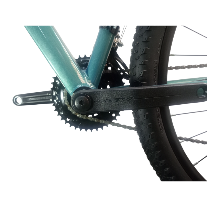 Bicicleta GW Falcon Verde Plateado