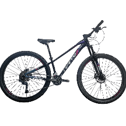 Bicicleta GW Jaguar Negra Roca y Violeta
