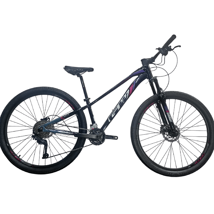Bicicleta GW Jaguar Negra Roca y Violeta