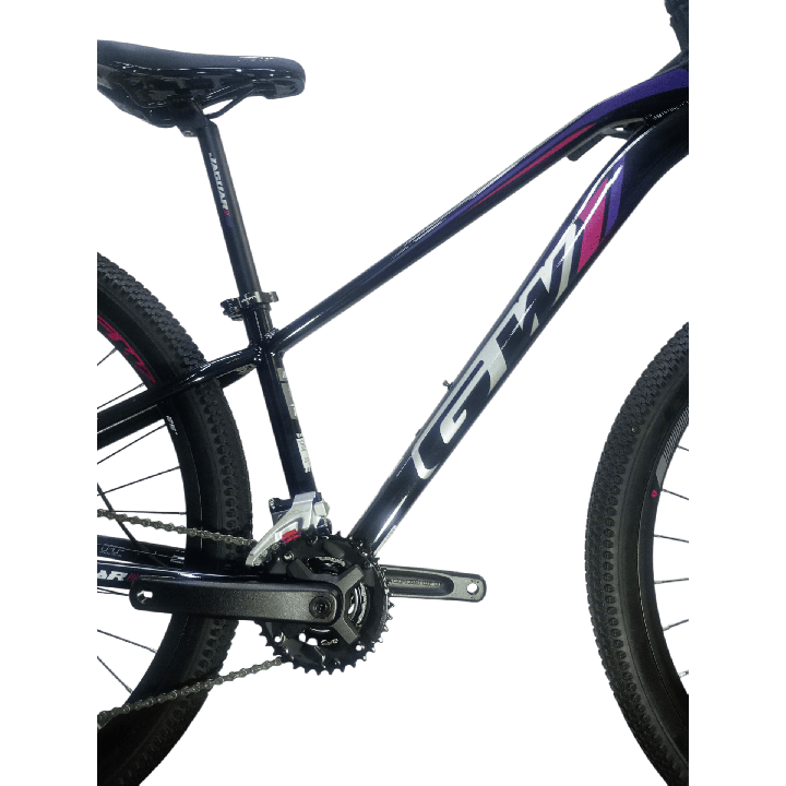 Bicicleta GW Jaguar Negra Roca y Violeta
