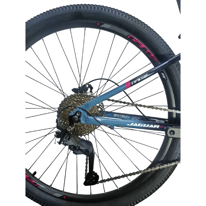 Bicicleta GW Jaguar Negra Roca y Violeta