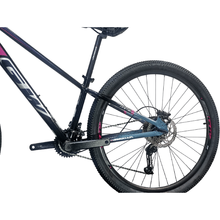 Bicicleta GW Jaguar Negra Roca y Violeta